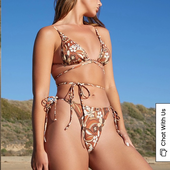 PacSun Other - LA Hearts PacSun Eco Brown Lani Ring Tied Bikini